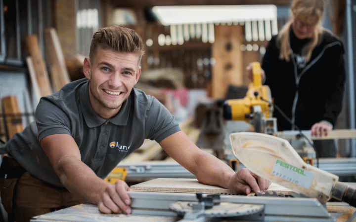 Grøn tømrer hos Mercantec 