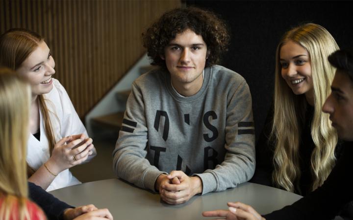 Handelsskole elev stemningsfoto