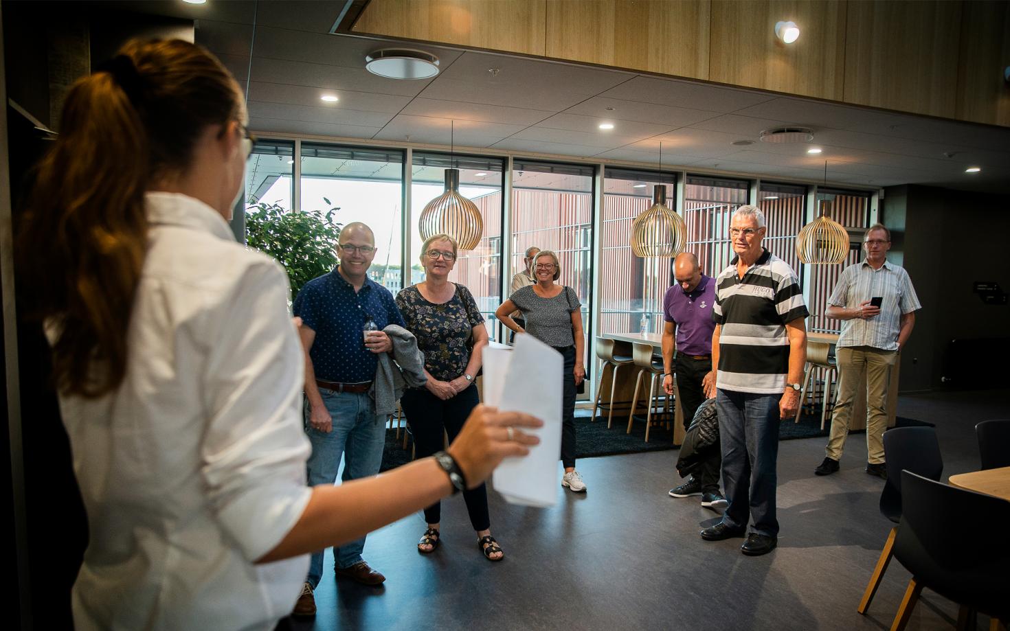 Rundvisning på Midtbyens Gymnasium for gruppe Rotary Viborg-Asmild 2020
