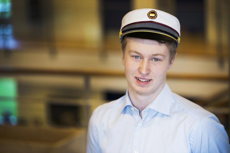 Marius er årets første student