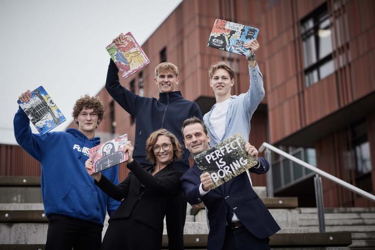 Løvens hule-investeringer til tre elever fra Midtbyens Gymnasium